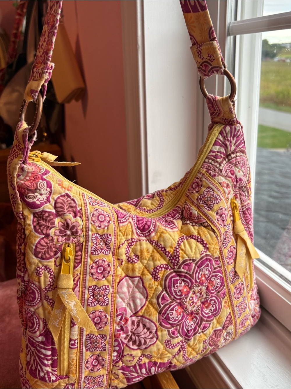 Y2K Vera Bradley 2009 “Bali Gold” Pattern Tote Bag